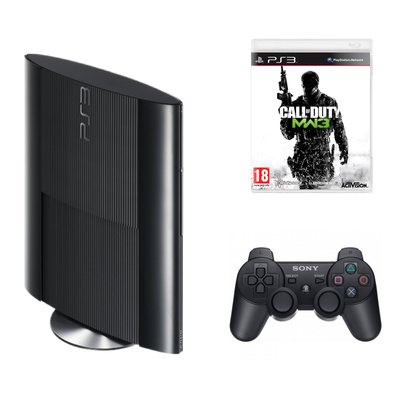 Ігрова приставка PS3 Super Slim 250GB + Диск Call of Duty MW3 00285 фото