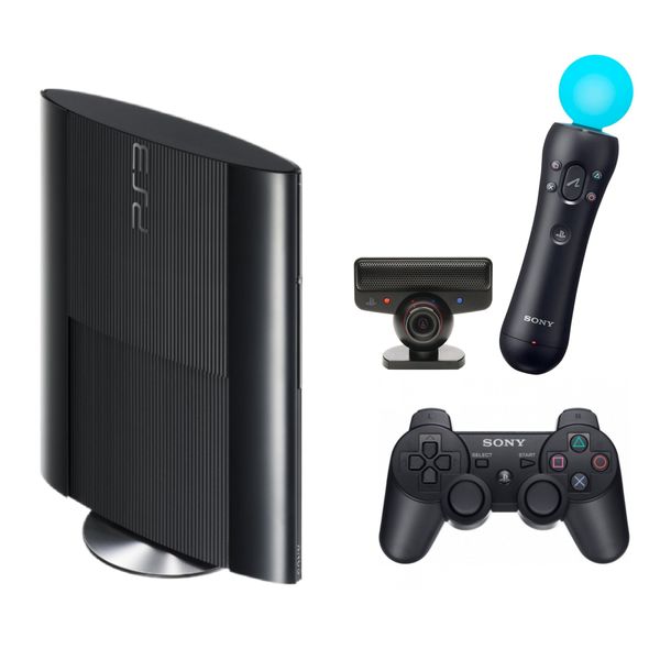 Sony PlayStation 3 Super Slim 500GB (Модифицированная) + 32 игры + доп. Move/Camera 00043 фото