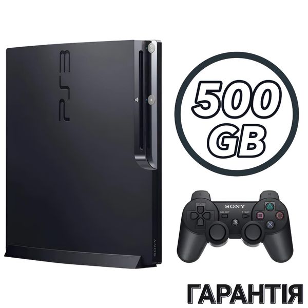 (Б/У) PS3 Slim 500GB (Модифікована) + 32 гри + Гарантія 3 місяці 00044 фото