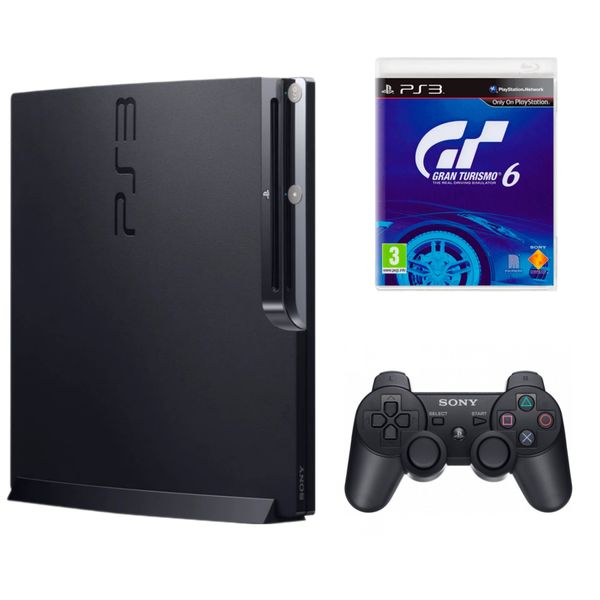 Игровая приставка PS3 Slim 320GB + Диск Gran Turismo 6 00290 фото