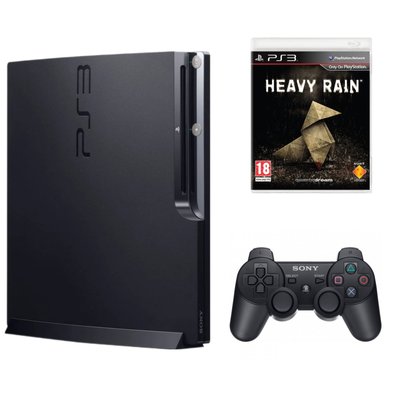 Ігрова приставка PS3 Slim 320GB + Диск Heavy Rain 00291 фото