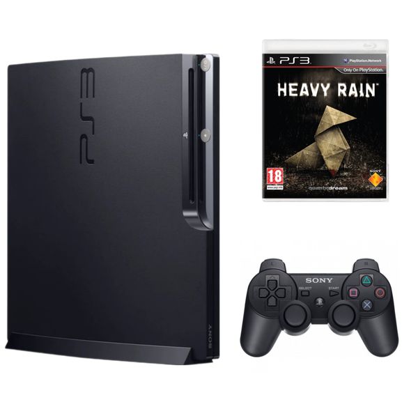 Игровая приставка PS3 Slim 320GB + Диск Heavy Rain 00291 фото