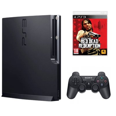 Ігрова приставка PS3 Slim 320GB + Диск Red Dead Redemption 00293 фото