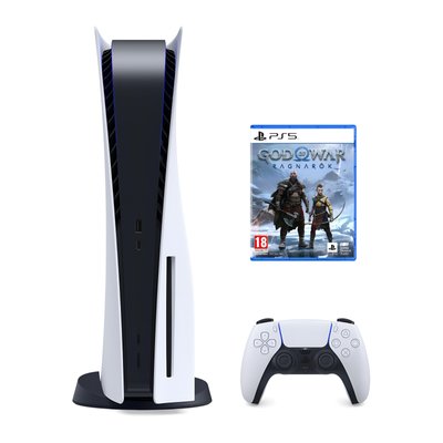 Комплект PS5 White с Blu-Ray дисководом 825 GB + God of War Ragnarok + Гарантия 6 месяцев 00008 фото