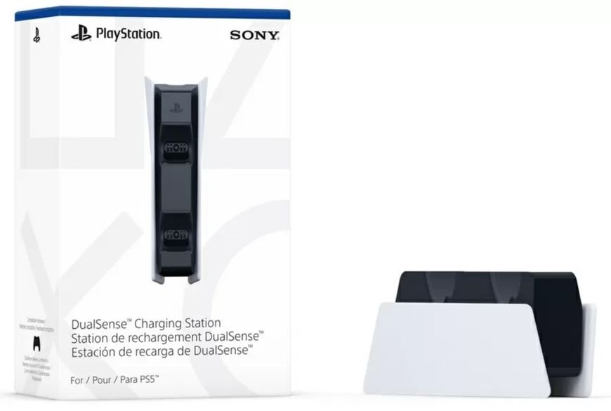 Зарядное устройство проводное Sony Playstation 5 Dualsense White Новый  00452 фото