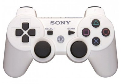 Джойстик Sony Playstation Dualshock 3 White (Original) Гарантія 1 місяць (Вживаний)  00575 фото