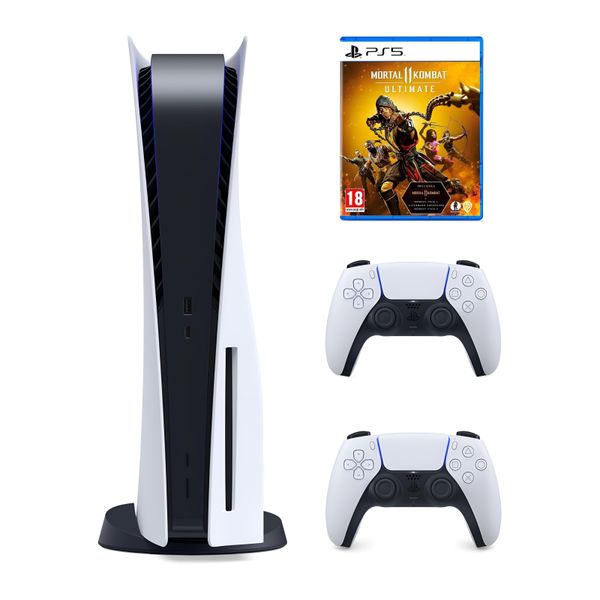 Комплект PS5 White з Blu-Ray приводом 825 Gb + дод. джойстик + Mortal Kombat 11 Ultimate 00012 фото