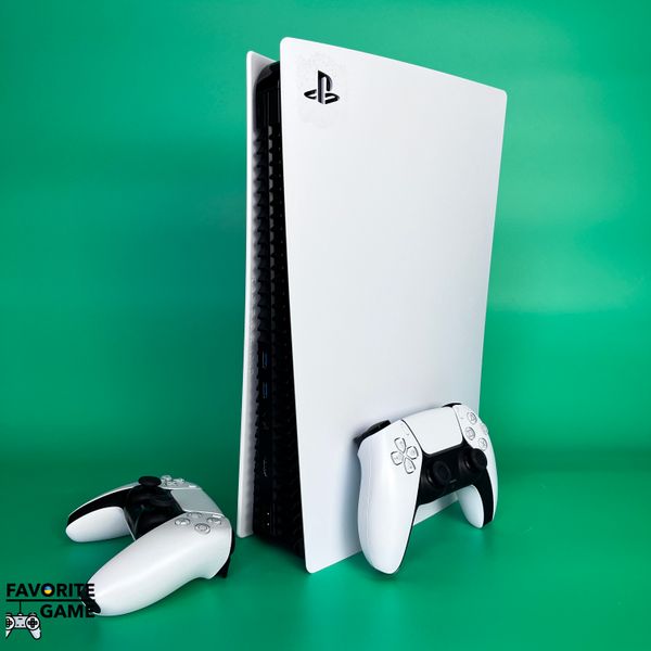 (Б/У) Playstation 5 White Digital Edition 825 GB + дод. джойстик + Гарантія 6 місяців  00019 фото